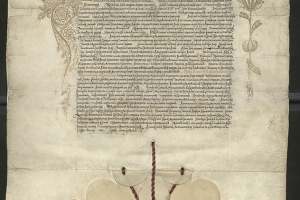 Грамота царя Алексея Михайловича 1648 г. (Архив СПбИИ РАН. Колл. 238. Оп. 2. Д. 247/14) - после реставрации