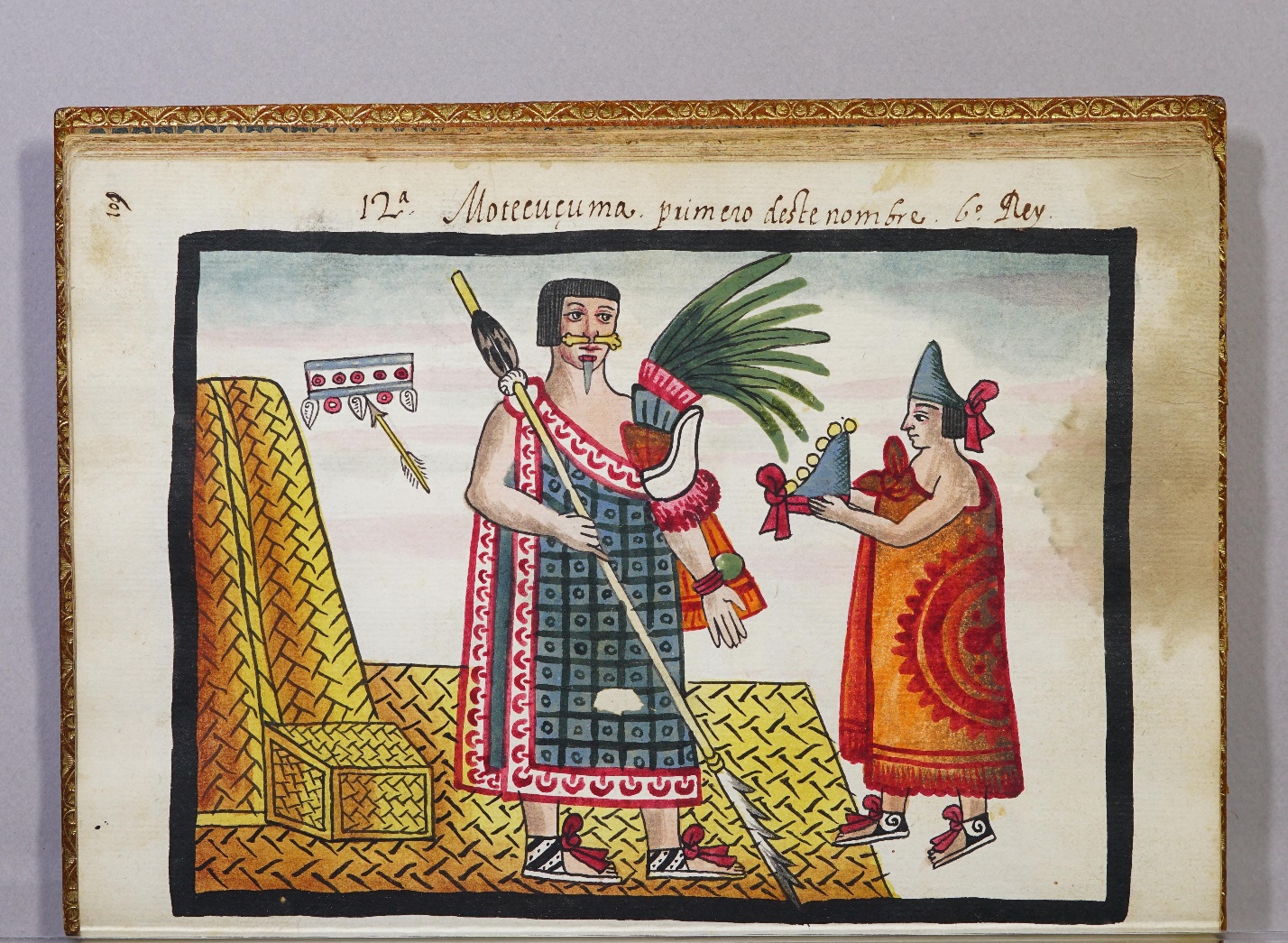 Коронация Монтесумы (Мотекусомы Шокойоцина), Códice Tovar. XVI в.
