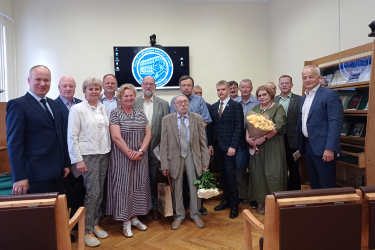 Торжественное заседание Ученого совета СПбИИ РАН в честь 90-летия Геннадия Леонтьевича Соболева
