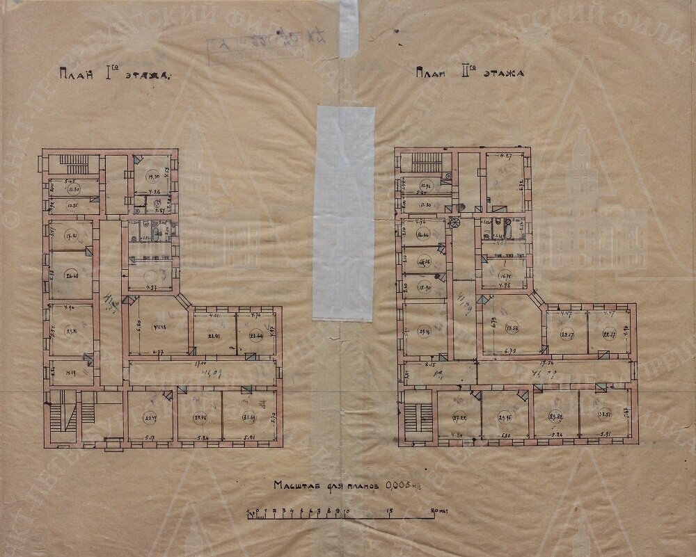 План 1 и 2 этажей. СПбФ АРАН