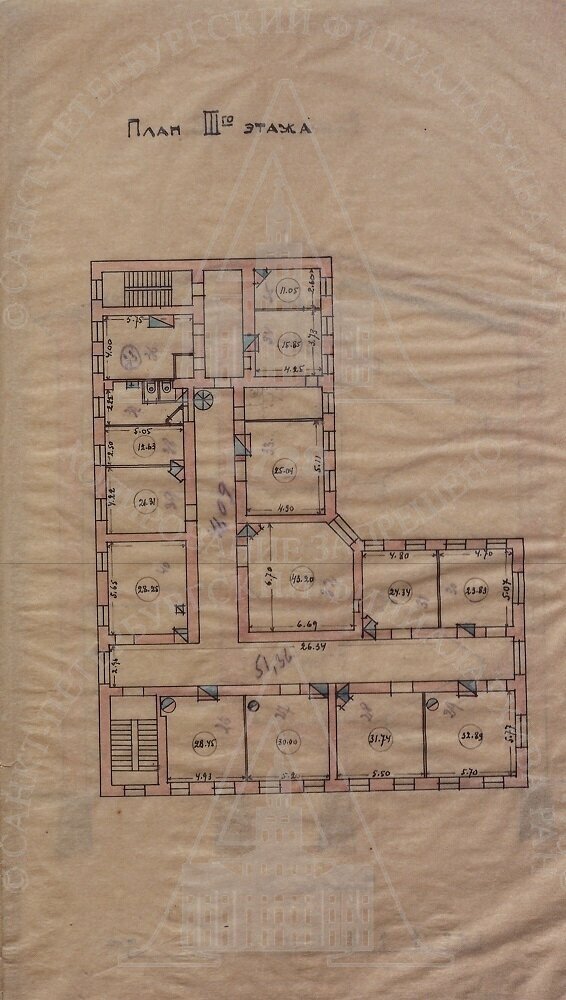 План 3 этажа. СПбФ АРАН